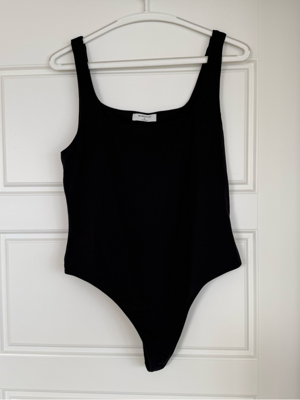 Babaton Black Scoop Neck Bodysuit